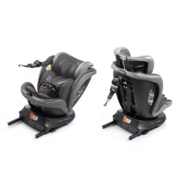 Babyauto BAB8435593703373 Silla de coche Grupo 0/1/2/3 I-Size Plus 40-150 cm Isofix Giratoria Reclinable Reductor Gris