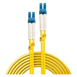 Lindy Cable de Fibra Óptica LC-LC OS2 9/125, 1m, Monomodo, Conectores Cerámicos para Alta Velocidad y Conexiones de Datos Fiables