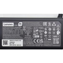 Lenovo 65W USB-C Power Adapter, Soporta 20V, 15V, 9V y 5V, Adaptador de Corriente para Laptops y Dispositivos Lenovo