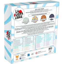 TOPI GAMES Juego de mesa La Rueda Libre Español para 2-12 Jugadores +7 Años 1800 Verdades o Retos