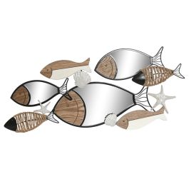 Espejo de pared Home ESPRIT Negro Natural Peces 83 x 5,5 x 36 cm Precio: 86.58999943. SKU: B178PCWS82