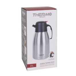 Thermosport Jarra Termo Inox 2 Litros con Pulsador Ø14.5x14x27 cm (6 Unidades)
