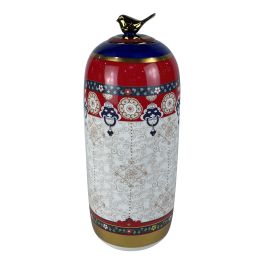 DKD Home Decor Jarrón Porcelana Multicolor 18 x 42 x 18 cm Colección Adrien Estilo Shabby Precio: 32.43042. SKU: S3020483