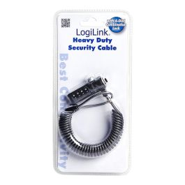 Cable antirrobo para portatil con combinacion 4 cifras negro logilink