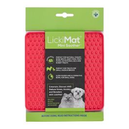 Lickimat Mini Soother Plato de Lamido para Perro Antiestrés Reduce Ansiedad Aburrimiento y Comportamiento Destructivo Rosa