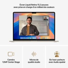 Apple MC6K4FNA MacBook Air M4 15,3" (2025) 24GB RAM 512GB SSD 10-Core CPU 10-Core GPU Starlight Apple MC6K4FNA MacBook Air M4 15,3" (2025) 24GB RAM 512GB SSD 10-Core CPU 10-Core GPU Starlight