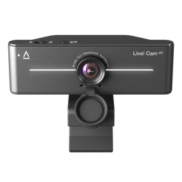 Creative Labs 73VF099000000 Webcam Live! Cam 4K UHD Plug-and-Play para Videollamadas y Transmisiones con Lente Gran Angular y Micrófonos Duales