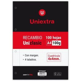 Recambio Uniextra A4 Uniclasic 100 Hojas 100G 4X4 C/M Papyrus 53390900 Precio: 8.49999953. SKU: B14WD4RZ5A