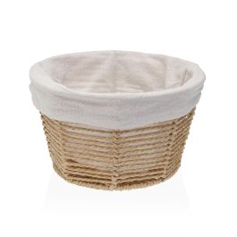 Cesta Redonda Beige Versa 25x15 cm - Cuerda, Textil (2 Unidades) Precio: 12.50000059. SKU: B14J8FYEQZ
