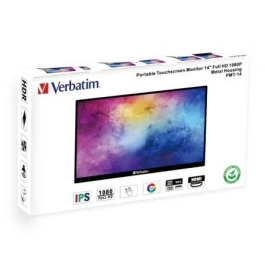 Verbatim PMT-14 Monitor Portátil Táctil 14" Full HD IPS USB-C Negro