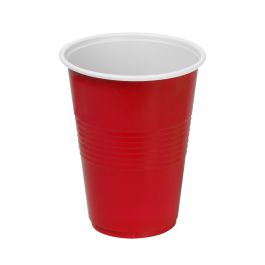 Set de 10 Vasos Bicolor Rojo y Blanco 450 ml Algon (18 Unidades) Set de 10 Vasos Bicolor Rojo y Blanco 450 ml Algon (18 Unidades)