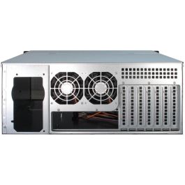 Inter-Tech 4U-4408 - Chasis Rack Servidor 4U para Placas Base ATX, EATX, micro ATX, Mini-ITX, SSI EEB - Negro/Plata