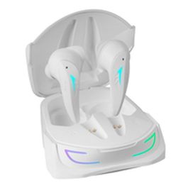 Mars Gaming MHI-ULTRAW Auriculares TWS Bluetooth 5.3 ANC+ENC 24h Batería Carga Inalámbrica RGB IPX4 Blanco