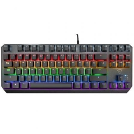 Trust Gaming Teclado Gaming Mecánico GXT 834 Callaz TKL con Iluminación Arcoíris y Teclas Mecánicas
