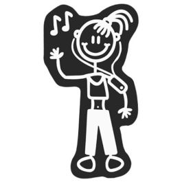 Abc ADH06663 Adhesivo para Ventana Exterior de Automóvil - Diseño Familia Niña Cantando Precio: 4.90000027. SKU: S3700036