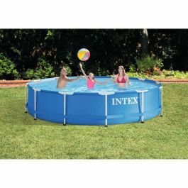 Intex 28212NP Piscina Kit Estructura Metal Tubular Redondo 365.76 x 76.2 cm