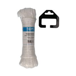 Edm Cuerda trenzada nylon blanco granate, madeja trenzada, calibre 6 mm x 10 m