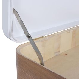 Home Deco Factory Essentiel Mesita de Noche Maleta Vintage Bicolor 40x30x51 cm