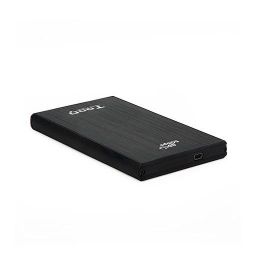 TooQ TQE-2522B Caja Externa para Disco Duro 2.5" USB 3.1 (5Gbps) con Soporte UASP SATA III hasta 4TB Aluminio Negro