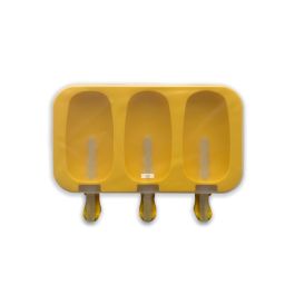 Quttin Molde para 3 Helados de Silicona, 19.5x14.5x2.5 cm