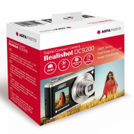 AgfaPhoto DC9200 Cámara Digital Compacta Multifunción Realishot 24MP 4K Video, Zoom Óptico 10x, Sensor CMOS, Negra