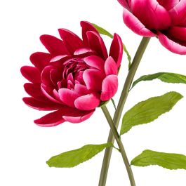 Flor Loto Fucsia Artificial Decoración 32 X 32 X 100 cm