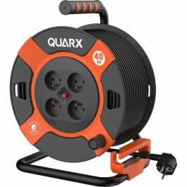 Quarx QUA4004282466321 Enrollador de Cable Bricolaje 40 m H07RN-F 3G2,5 mm² Tambor Metálico
