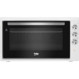 Mini horno - BEKO - BC50W - 50 L - Convección natural - 4 funciones - 2 ventanas - Puerta de cristal desmontable - Blanco Mini horno - BEKO - BC50W - 50 L - Convección natural - 4 funciones - 2 ventanas - Puerta de cristal desmontable - Blanco