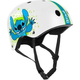 Disney DIS3496276261028 Casco de skate Stitch con Circunferencia de cabeza ajustable 53-57cm, Ventilación interna y Espuma para mayor comodidad