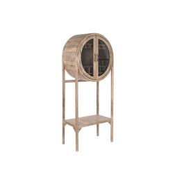 DKD Home Decor Mueble Bar Alpino de Madera Reciclada, Teca y Cristal Natural con 2 Puertas 40x182x75 cm Precio: 454.50000035. SKU: B126PK2E5Z