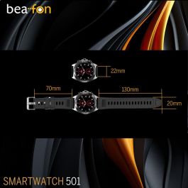 Smartwatch beafon WATCH 501 1,43" Acero Negro mate