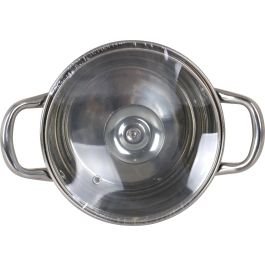 Cacerola Inde 18 cm (3L) Acero Inoxidable con Tapa New Ner (6 Unidades) Cacerola Inde 18 cm (3L) Acero Inoxidable con Tapa New Ner (6 Unidades)