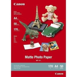 Canon Papel MP-101 Foto Mate A4 para fotografía y manualidades, 50 hojas Precio: 22.49999961. SKU: S55082411
