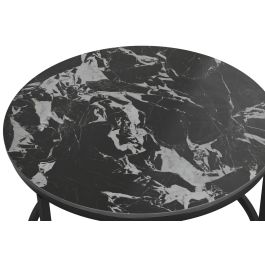 Mesita Auxiliar Home ESPRIT Negro 80 x 80 x 1 cm Mesita Auxiliar Home ESPRIT Negro 80 x 80 x 1 cm