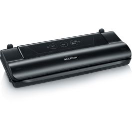 Severin FS3610 Sellador al vacío compacto automático FoodSave OneTouch | Mantiene alimentos frescos hasta 8x más | 110W | Negro
