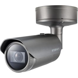 Hanwha Techwin XNO-8080RP Cámara IP Bullet 5MP con IR 50m, WDR, IP67/IK10, PoE para Interior/Exterior