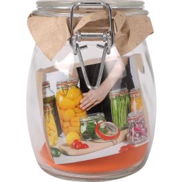 La Mediterranea Tarro Hermético de Vidrio con Cierre Clip 750 ml (12 Unidades)