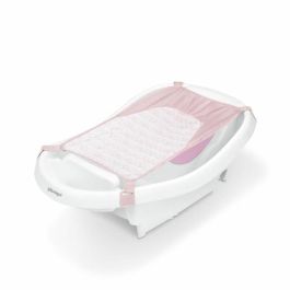 Ingenuity ING00129144171387 Bañera Deluxe Rosa con Hamaca para Bebé, de 0 a 3 años