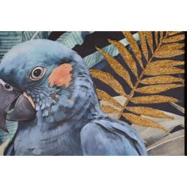 Cuadro Tropical DKD Home Decor Azul Negro 3.5 x 70 x 50 cm (2 Unidades)