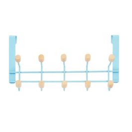 Perchero para Puertas Berilo W7912-10NB-BLUE Azul Madera Metal 35 x 17 x 15 cm (6 Unidades) Perchero para Puertas Berilo W7912-10NB-BLUE Azul Madera Metal 35 x 17 x 15 cm (6 Unidades)