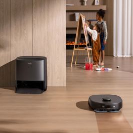 Eufy X9 Pro - Robot aspirador con cámara LDS y autovaciado, fregado, 5500 Pa, control por voz, compatible con Google Assistant y Alexa, negro