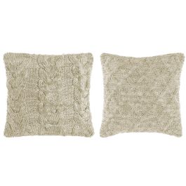 DKD Home Decor Cojin Verde Menta 10 x 45 x 45 cm (4 Unidades) Algodon Poliester