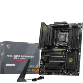MSI PLACA BASE MAG B850 TOMAHAWK MAX WiFi, Socket AM5, AMD B850, DDR5, Wi-Fi 7, ATX - 911-7E62-02S