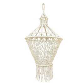 DKD Home Decor Pantalla de Macrame Crudo Algodon 30 x 80 x 30 cm Precio: 13.98999943. SKU: B1BYMSQW62