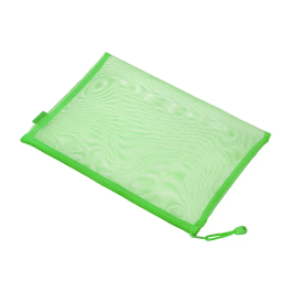 Liderpapel Bolsa Zipper Bag Poliester Transpirable Multiusos DIN A4 Verde Pastel