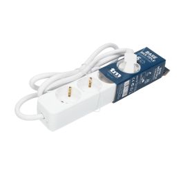 Regleta Enchufes 5 Tomas con Interruptor TM Electron TMUAD505S Blanco 3680 W (1,5 m)