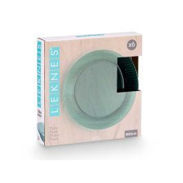 Plato Rayas Verde 23Cm Diam Leknes (24 Unidades) Plato Rayas Verde 23Cm Diam Leknes (24 Unidades)