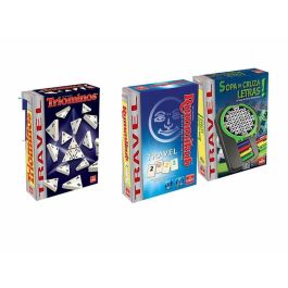 Goliath Juego de Viaje Surtidos Rummikud, Sopa de Cruza Letras o Triominos para 3+ Años Modelos Aleatorios