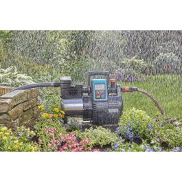 Gardena 6000/6E 1760-20 Bomba automática de superficie Premium inox para hogar y jardín con pantalla LCD