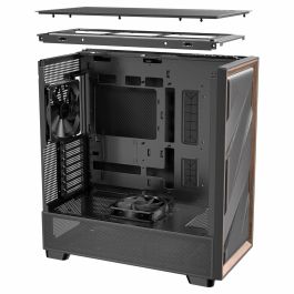 ANTEC FLUX SE Midi Tower para PC, Negro y Madera